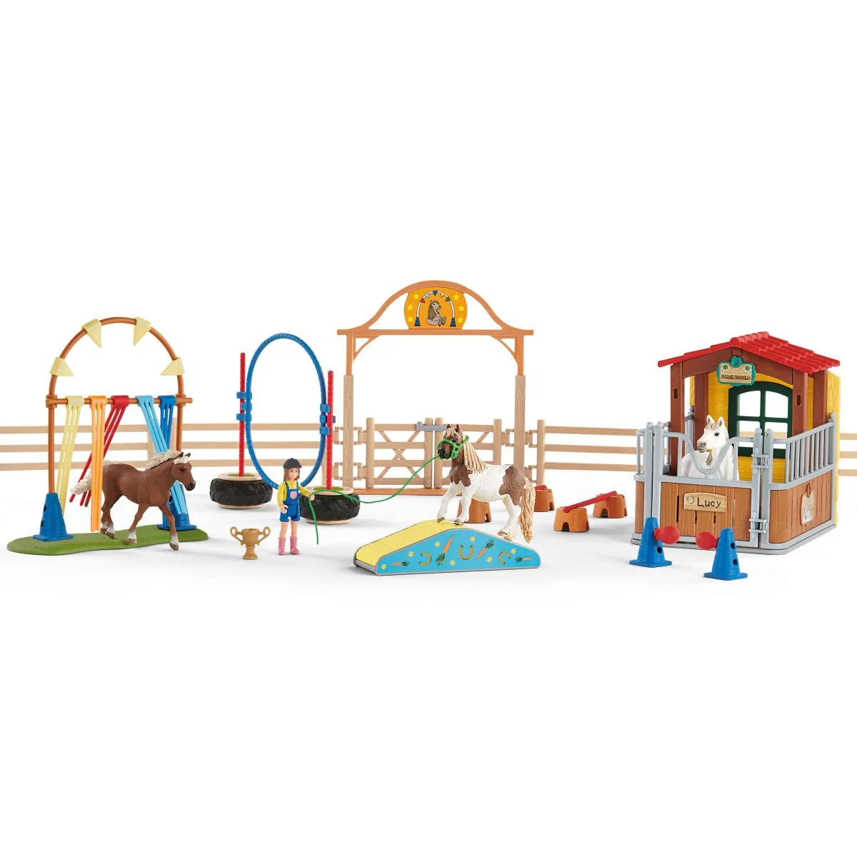 Agility at the horse stable